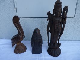 Holzskulpturen drei Stück