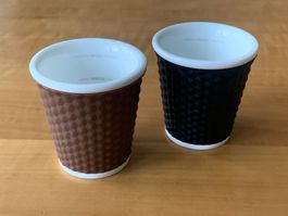 2 Espresso Tassen, Porzellan, Les Artistes Paris