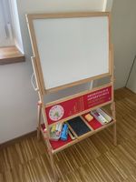 Staffelei mit Tafeln, Nadelholz - Chalkboard & Whiteboard