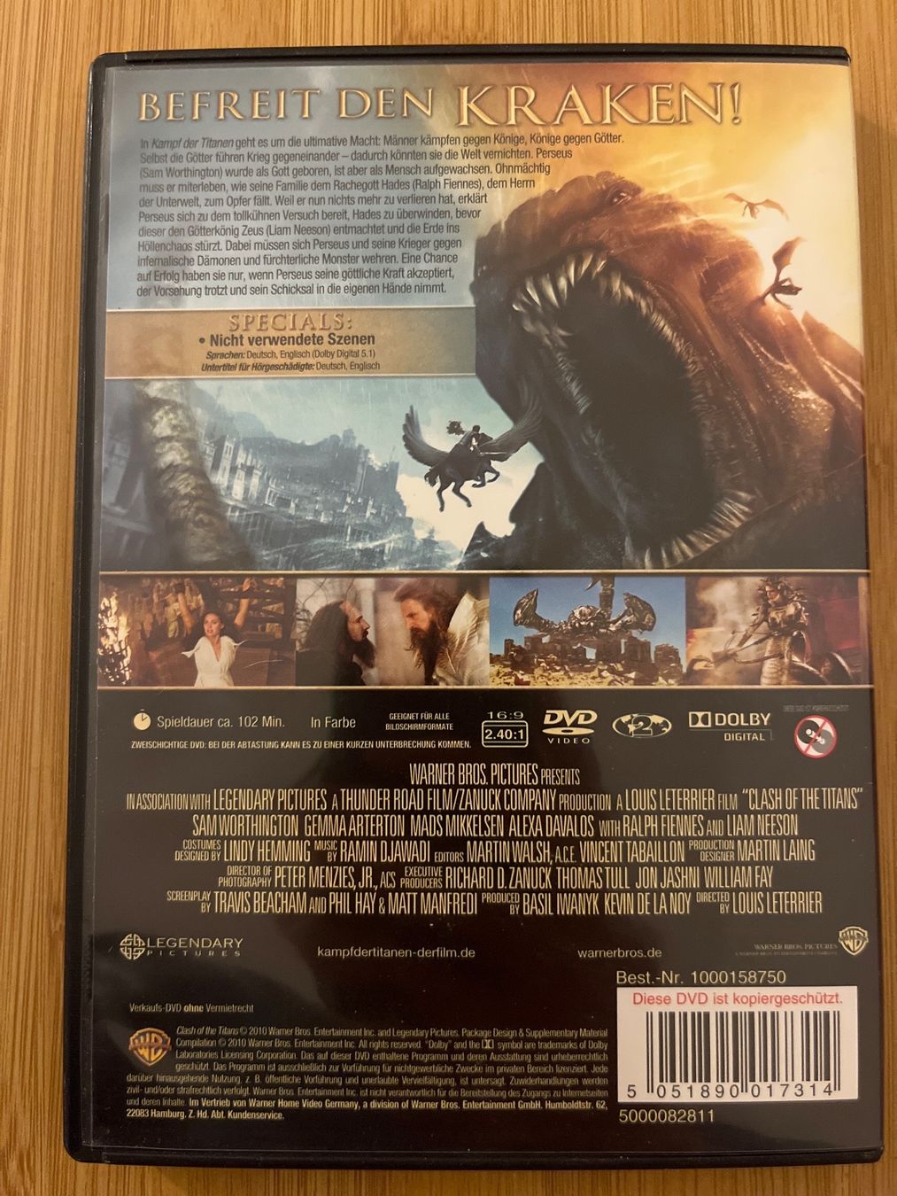 Tutti i DVDs: Kampf der Titanen DVD – Usato da Sierre venduto da black.box 1