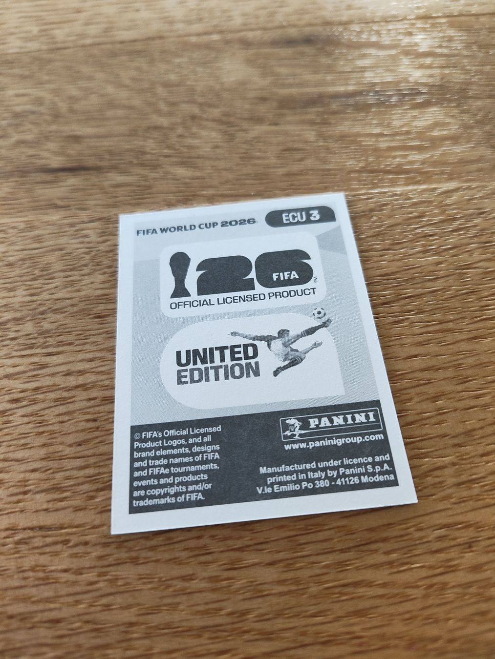 Panini Carte collezionabili: Panini Wm 2026 Ecu 3 – Nuovo (secondo la descrizione) da Lieli venduto da Maholo 1