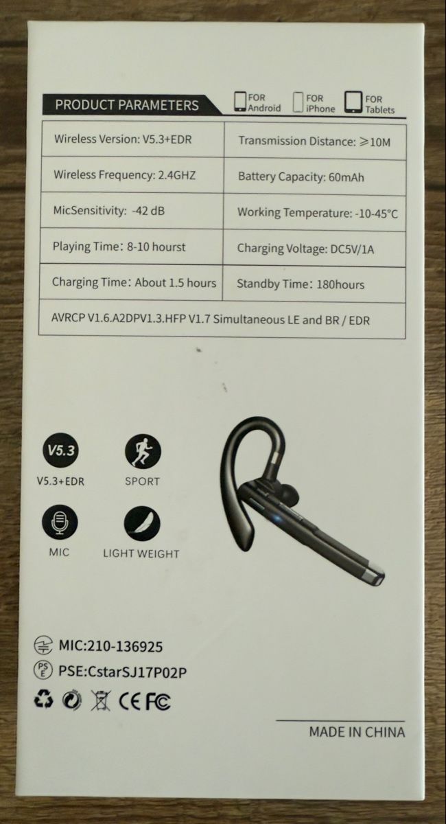 Cuffie: Bluetooth 5.3+EDR In-Ear Headset Kabellos inkl. Ladecase – Nuovo (secondo la descrizione) da Stadel venduto da Djdog 2
