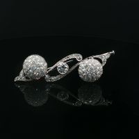 FUNKELNDE DIAMANTBROSCHE IN 950 PLATIN