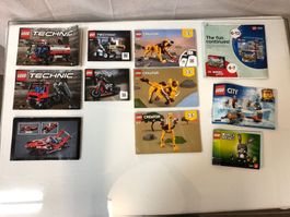 LEGO Diverse Anleitungen 11 Stück