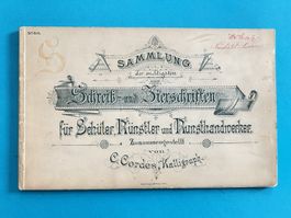 SCHREIB- UND ZIERSCHRIFTEN ca. 1910