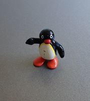 Pingu Figur, Editoy 1990, Vintage, Handpainted