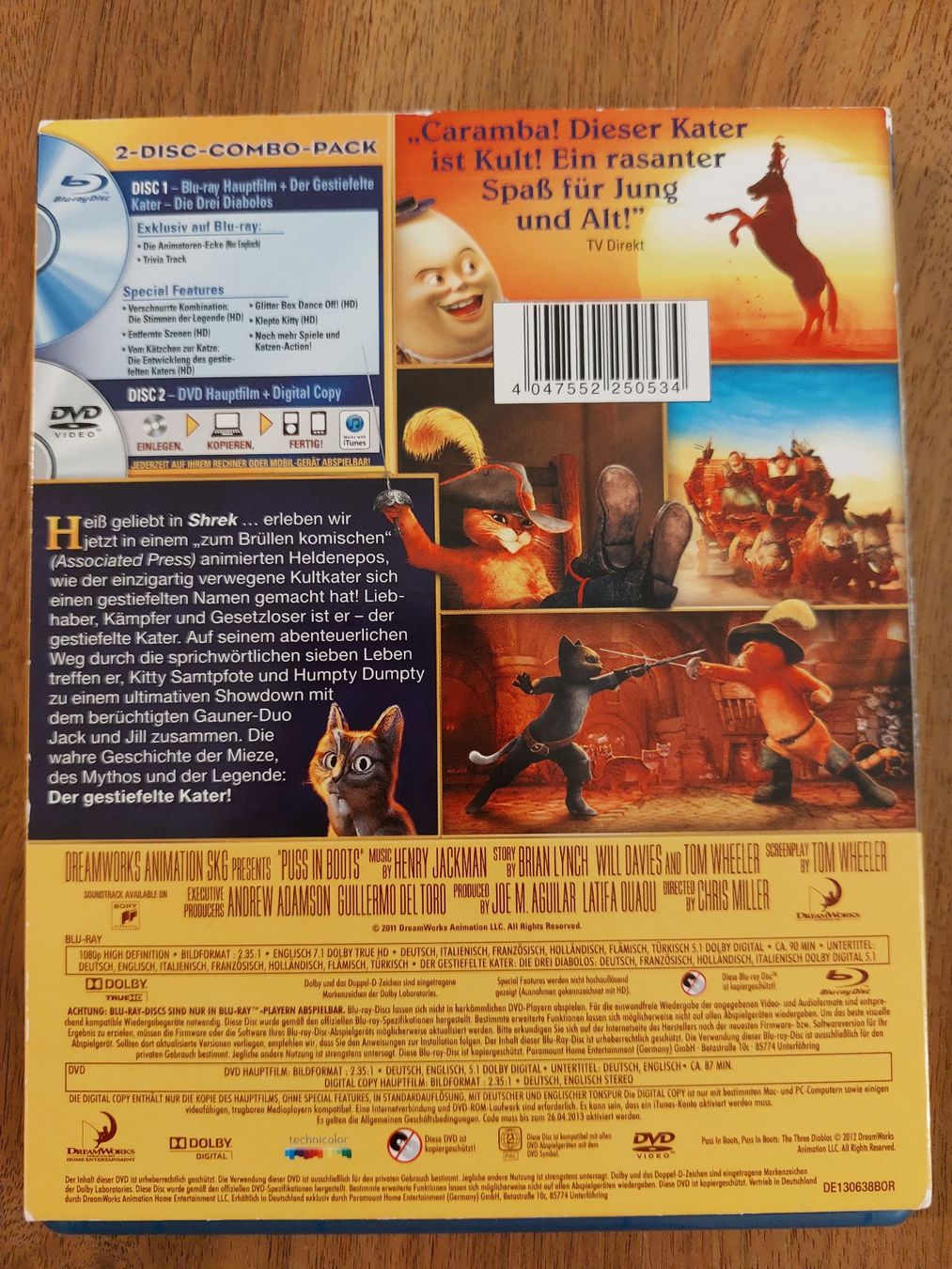 Tutti i DVDs: Blu Ray - Der gestiefelte Kater – Usato da Rheinfelden venduto da FilmAuktion 1