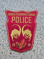 *** Badge Polizei WEF 2019 mit klett ***