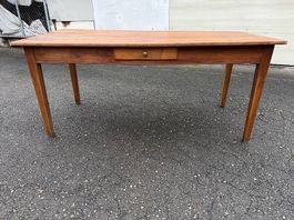 Antiker Biedermeier Tisch Kirschbaum Schublade 170 x 80 cm