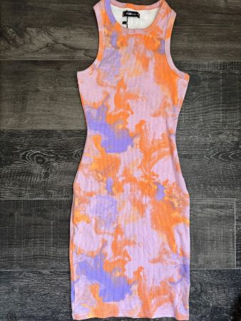 NEW YORKER 🩷💜💛🧡 robe moulante tie dye NEW! M