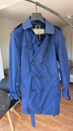 Burberry London Herren Mantel Dunkelblau Trenchcoat