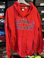 Reebok NHL Capitals Hockey Zip-Hoodie, Rot, Gr. M