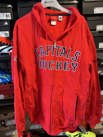 Reebok NHL Capitals Hockey Zip-Hoodie, Rot, Gr. M