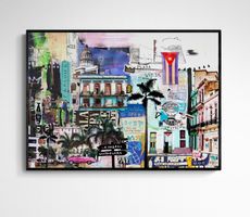 Havanna Kuba Habana Pop Art Kunst Bild City Funky Bammert
