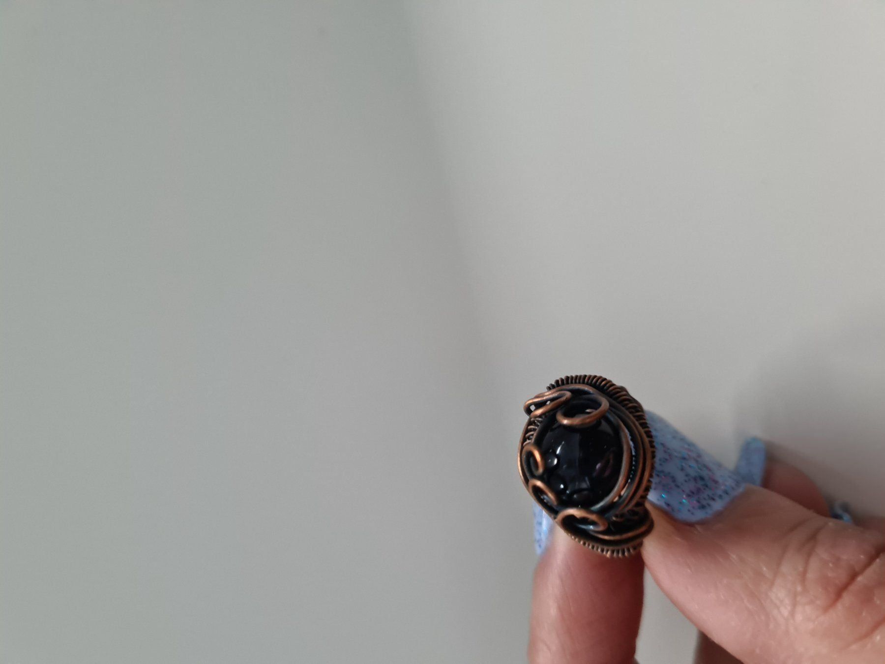 Anelli: Kupferring mit echtem Stein onyx – Nuovo (secondo la descrizione) da bellinzona venduto da zeus6535 3