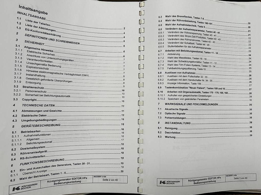 Attrezzature mediche: Röntgenwerk Bochum HFE 501 – Usato da Nebikon venduto da schnischna80 2