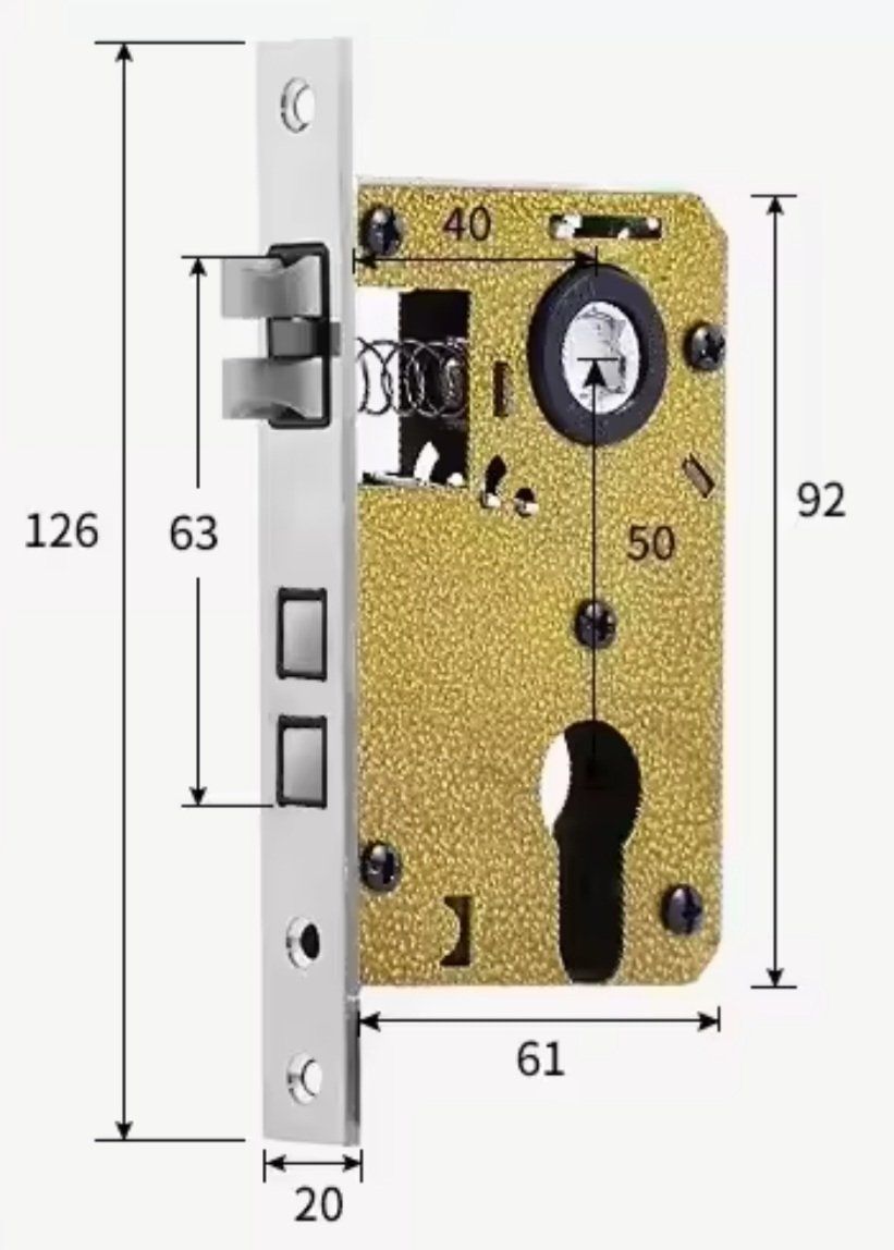 Eisenwaren: Serrure de sécurité  porte intérieure de maison,  avec clés – Neu und originalverpackt aus Saignelégier von Instant-Key-Pro 1