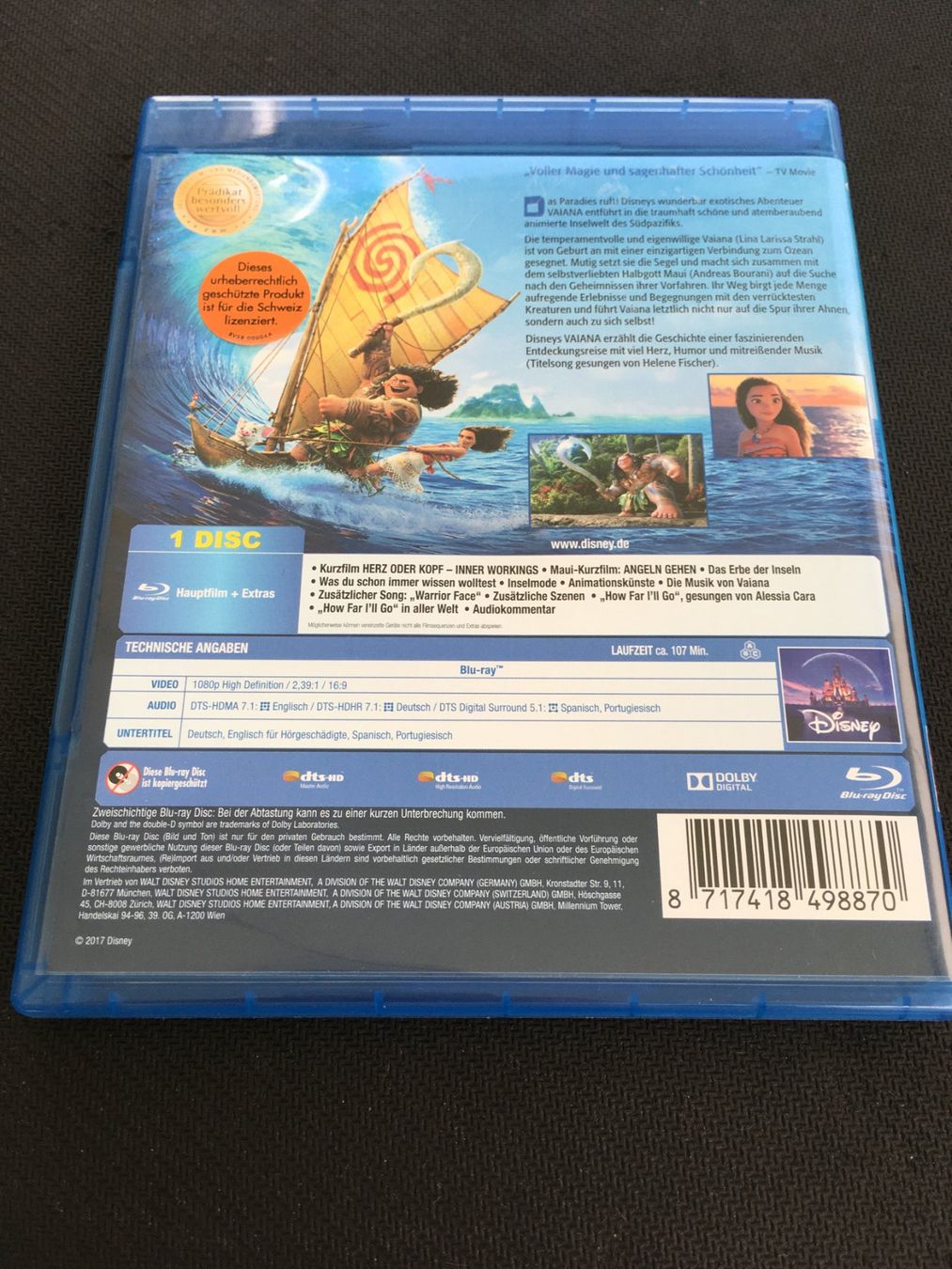 Tutti i DVDs: Vaiana [Blu-ray] – Usato da St.Gallen venduto da MedienJoe 1