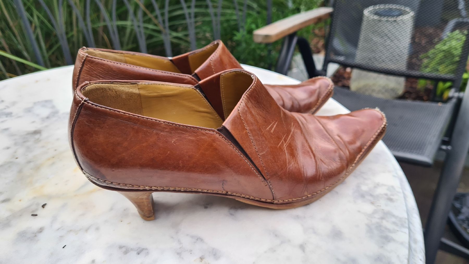 Scarpe da donna: Elegante braune Lederschuhe, Grösse 39. – Usato da Dussnang venduto da Mak13 3