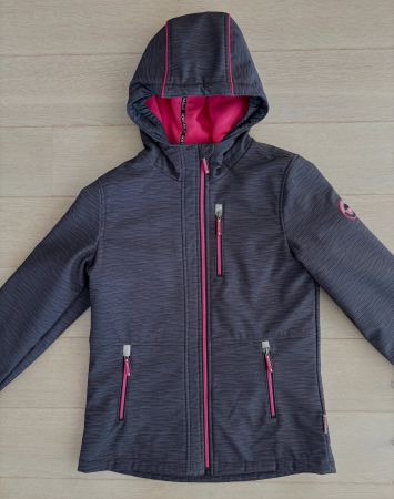 Northville Softshelljacke – Grösse 158 – Grau/Pink
