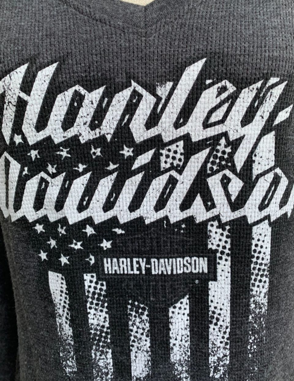 Maglioni & Felpe: Valais-Wallis HARLEY-DAVIDSON Pull Thermal chaud gris t.L – Usato da Martigny venduto da only__you 1