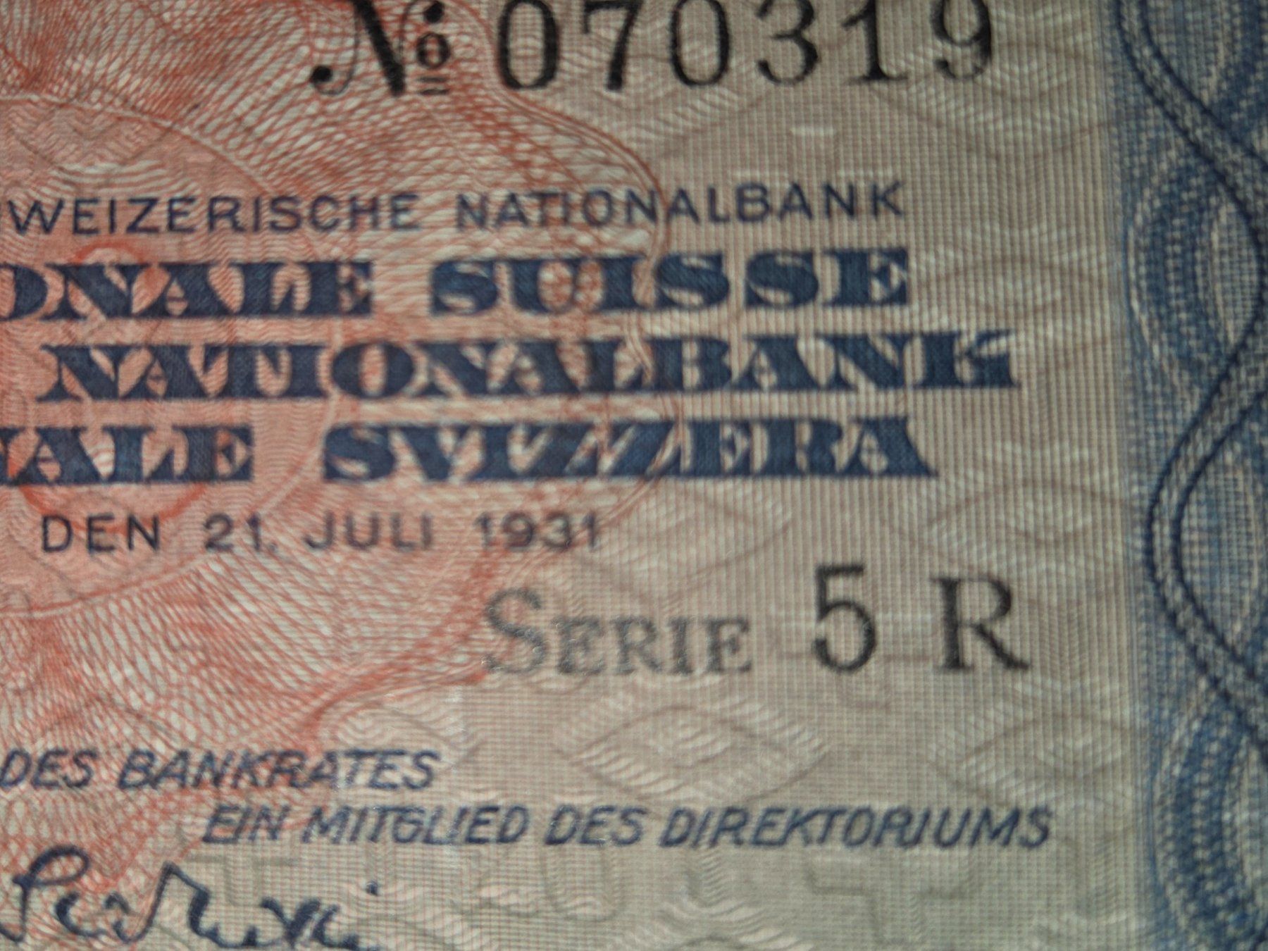 Banknoten: Alte Schweizer Banknoten – Neu (gemäss Beschreibung) aus Pratteln von rolf4133 5