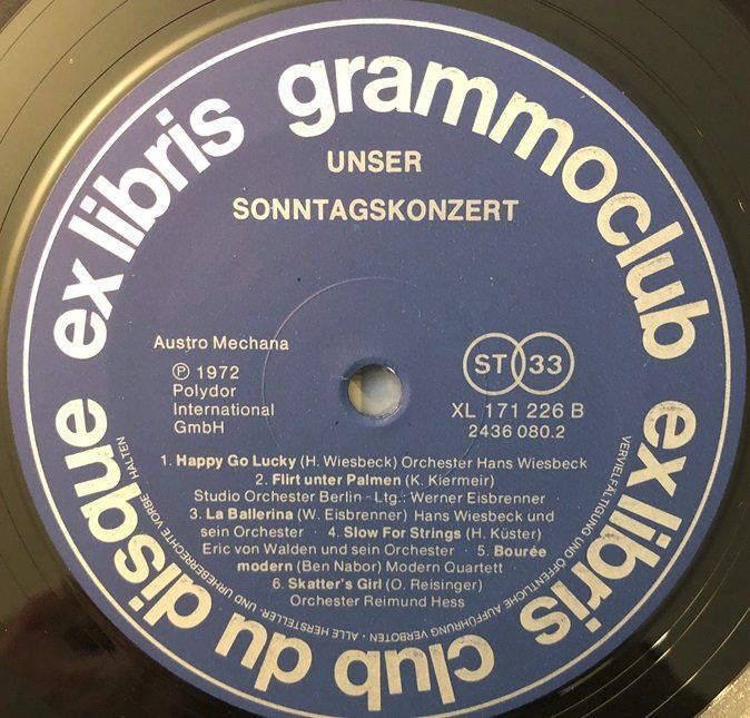 Dischi in vinile: Unser Sonntagskonzert (2 LPs) – Usato da Grüningen venduto da azulvinyl 4