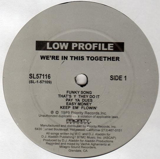 Dischi in vinile: Low Profile – We're In This Together LP – Nuovo (secondo la descrizione) da Bienne venduto da discogs.j 2