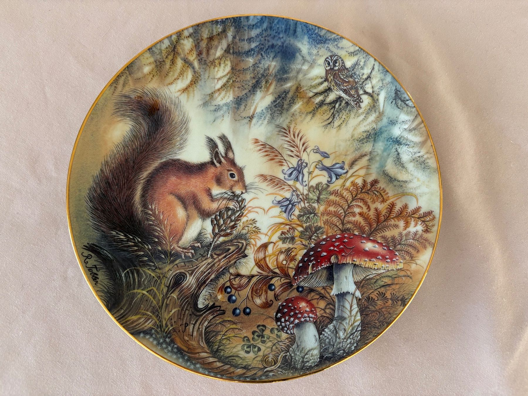 Piatti: Sammelteller mit Eichhörnchen Motiv, Herbstdeko, Top! – Usato da Lausanne venduto da opi_92cn 1