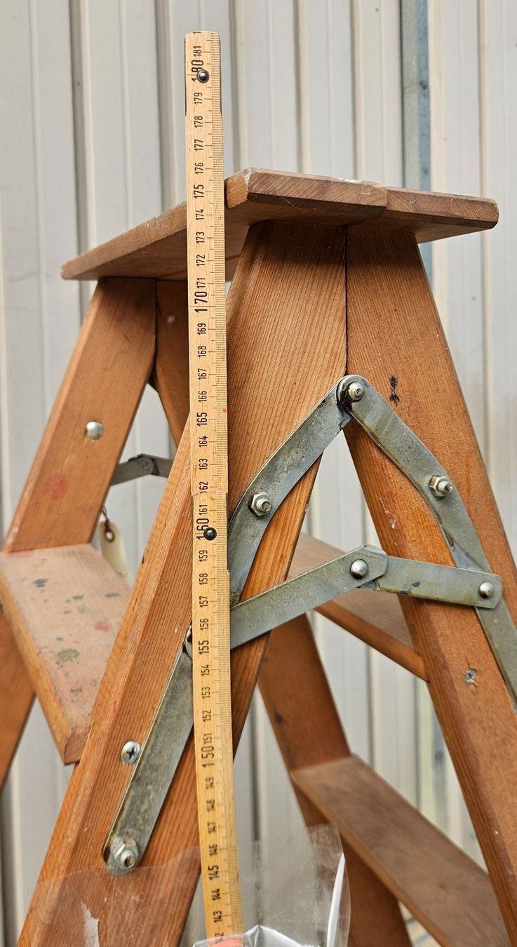 Scale: Vintage grosse Trittleiter 176 cm – Usato da Tenniken venduto da tententen30 1