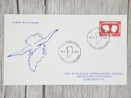 CL14 Enveloppe + Timbre Groenland 1967