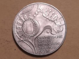 Deutschland 10 Mark "Olympische Spiele" 1972 D Silber