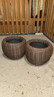 Rattan Planter Pots (2)