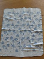 Vintage Kinderdecke Wintermotiv Skifahrer