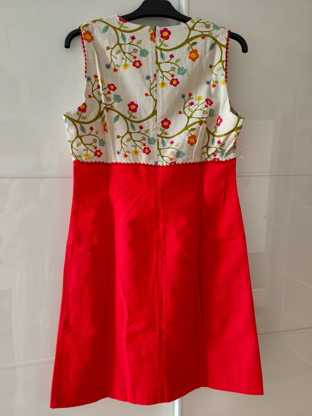 Vestiti: Retro-Kleid ärmellos, rot/Blumen (Remember) 42 – Usato da Thun venduto da flower0211 1