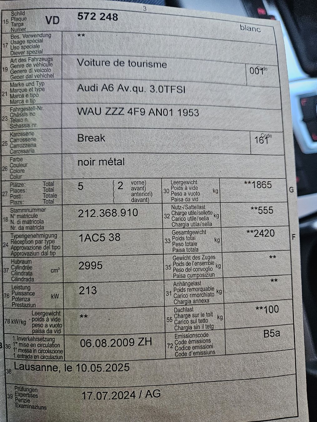 Audi Automobili: Audi A6 3.0 TFSI 2009 – Usato da Mézières VD venduto da berni29 8