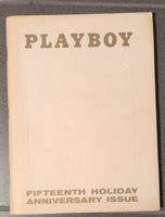 PLAYBOY FIFTEENTH HOLIDAY ANNIVERSARY ISSUE
