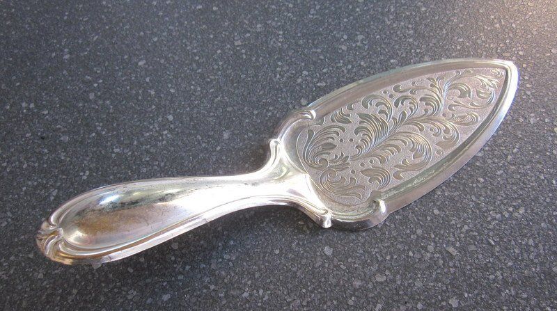Set di posate: Tortenheber, Kuchenschaufel, Blech versilbert – Usato da Bischofszell venduto da raika 5