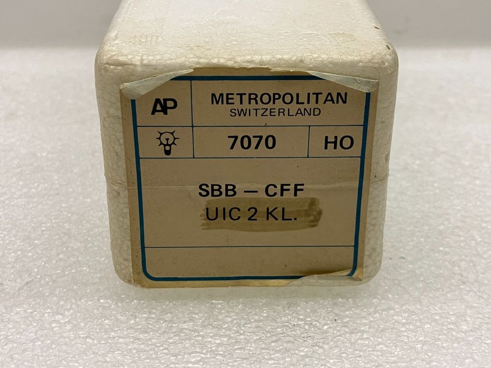 Metropolitan Modelleisenbahnen: METROP 7070= Abteilwagen SBB B 041-9 - NEU - TOP für Sammler – Neu und originalverpackt aus Thun von retoolinoo 8