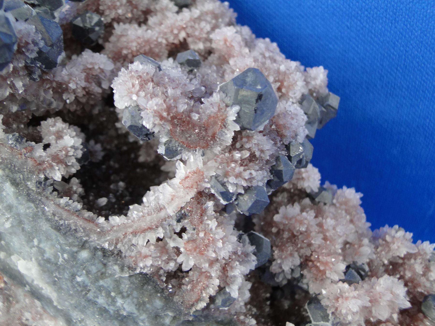 Minerali & Pietre curative: Galena auf Drusenquarz – Usato da Schinznach Bad venduto da Demerald 2