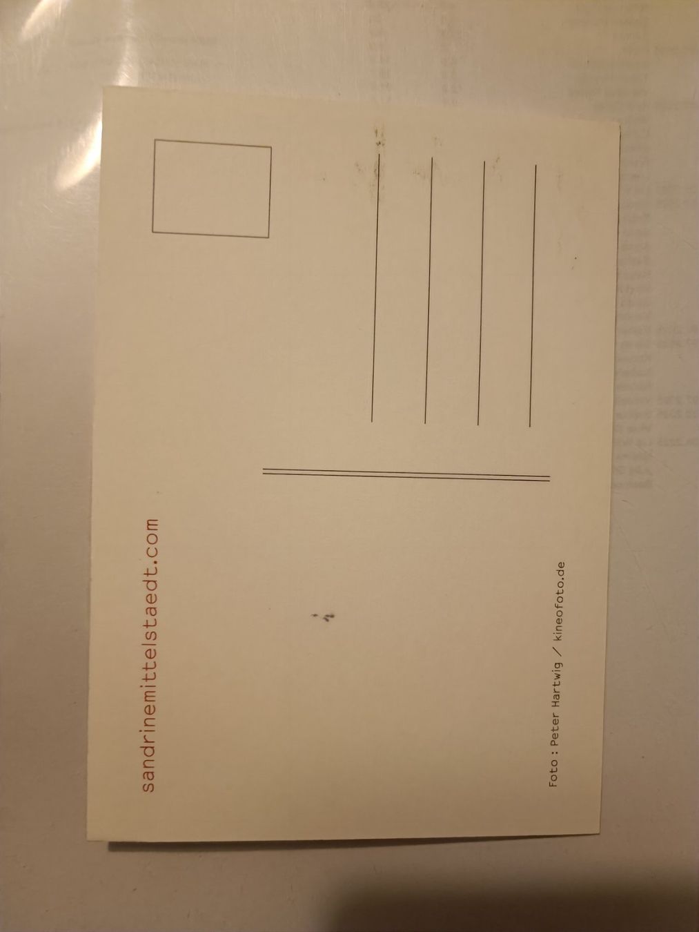 Autogramme: Sandrine Mittelstaedt - signierte Autogrammkarte – Gebraucht aus Menziken von Artographs 1