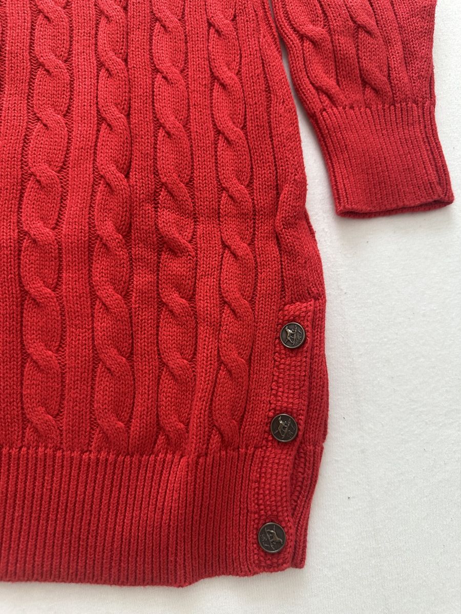 Ralph Lauren Vestiti & Gonne: Ralph Lauren Strickkleid, Rot – Usato da Perlen venduto da H.Spa 3