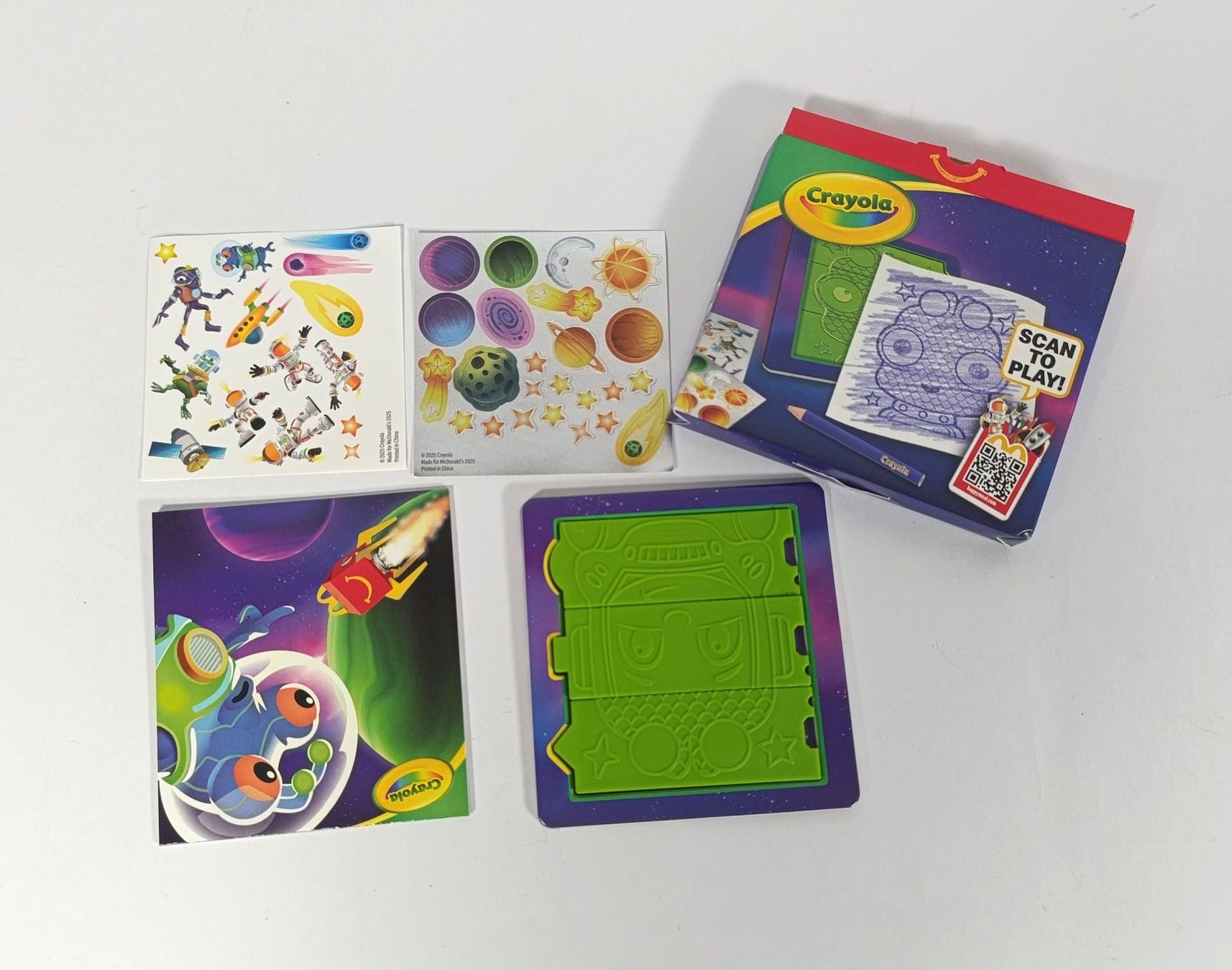 Mc Donald's Giocattoli: CRAYOLA Alien Rubbing Plates Station – Usato da Thielle venduto da Plusvalue_Neuchatel 1