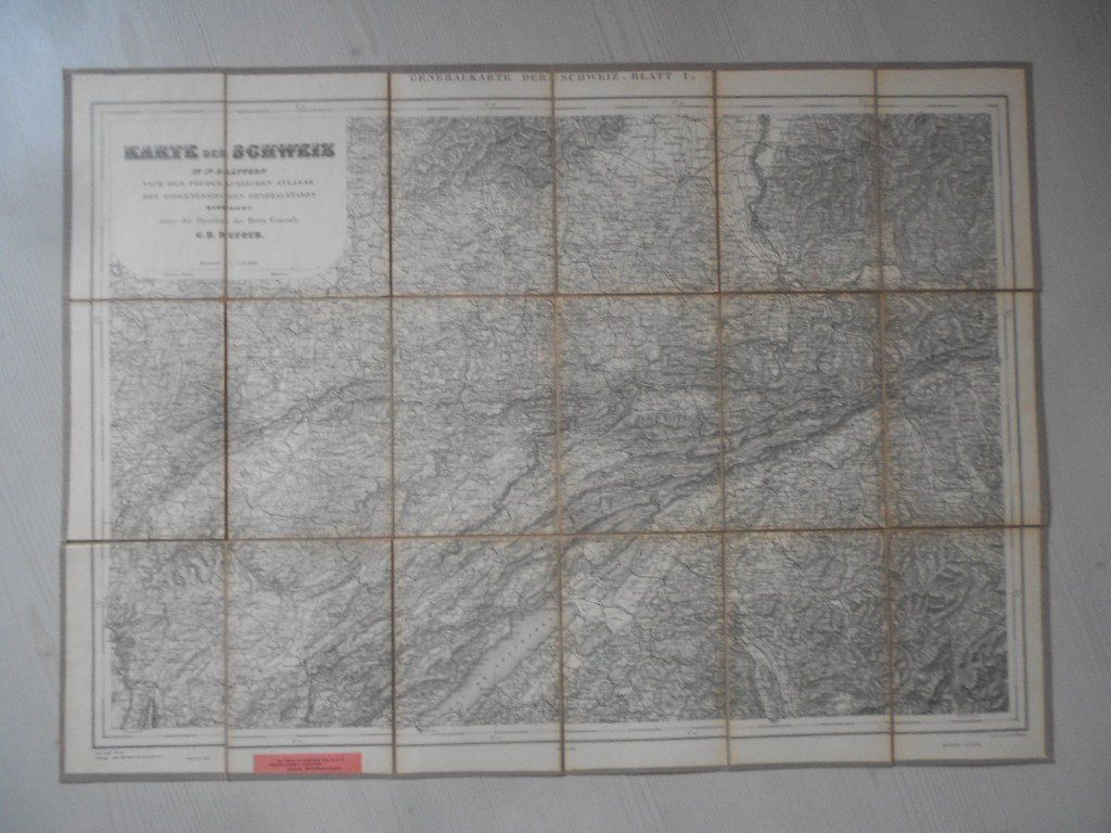 Cartine & Atlanti: Generalkarte der schweiz  -  Blatt 1 – Usato da Bex venduto da Giorgiob 1