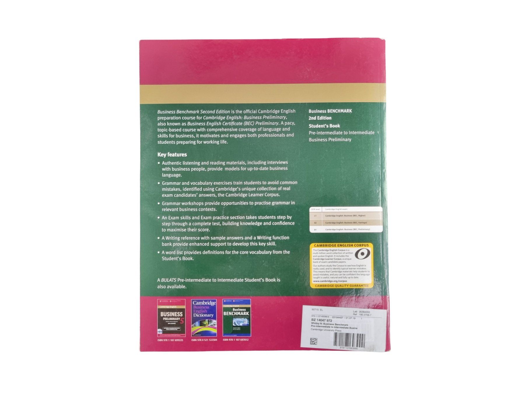 Libri: CAMBRIDGE Business Benchmark 2nd Edition – Usato da Wangen b. Olten venduto da Restwert_Wangen 2