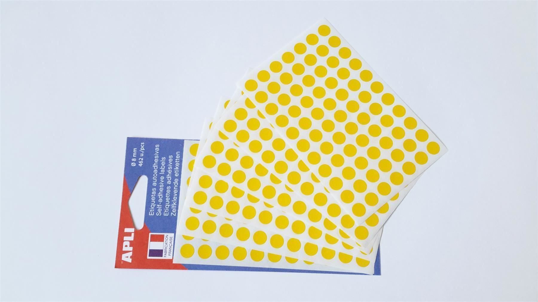 Sticker: Markierungspunkte, gelb, 8mm, 462 Stück – Nuovo e nell'imballaggio originale da St. Gallen venduto da cointec 4
