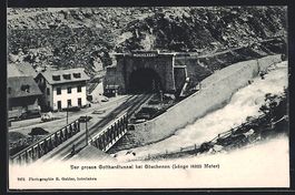 Göschenen, Eingang des Gotthardtunnels
