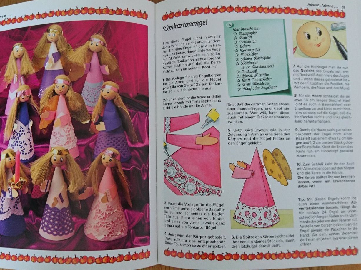 Libri: Bastelbuch für Kinder mit Vorlagebogen – Nuovo (secondo la descrizione) da Luzern venduto da Einh0rn 3