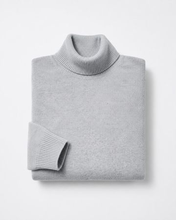 Uniqlo Col roulé 100% laine homme L gris clair - Neuf