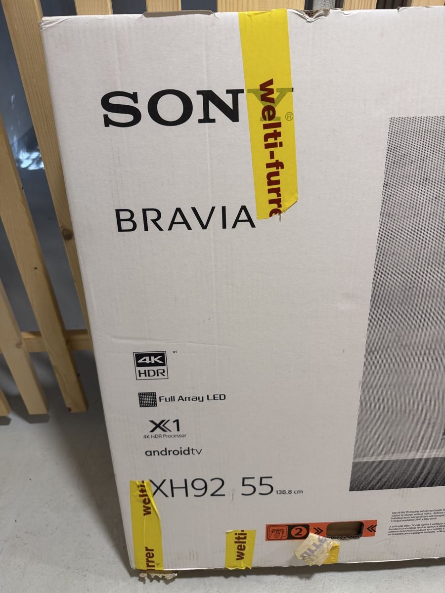 Appareils TV: Sony Bravia XH92 55” 4K HDR Full Array LED Android TV – Neuf (Voir description) à Porrentruy par Aussie25 2